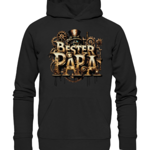 "Bester Papa" - Steampunk Edition - Organic Hoodie