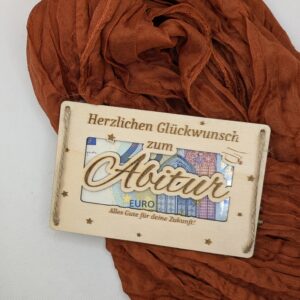 Geschenkkarte "Abitur", 14 x 9 cm, personalisierbar
