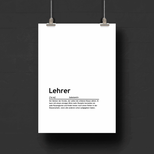 Definition: Lehrer (Print-Version)
