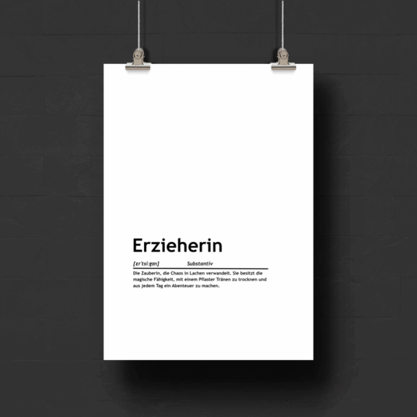 Definition: Erzieherin (Print-Version)