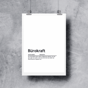 Definition: Bürokraft (Print-Version)