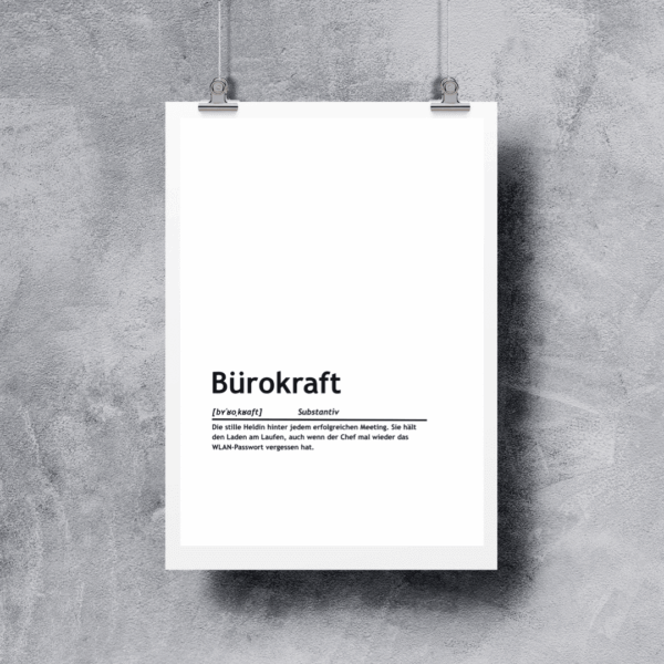 Definition: Bürokraft (Print-Version)