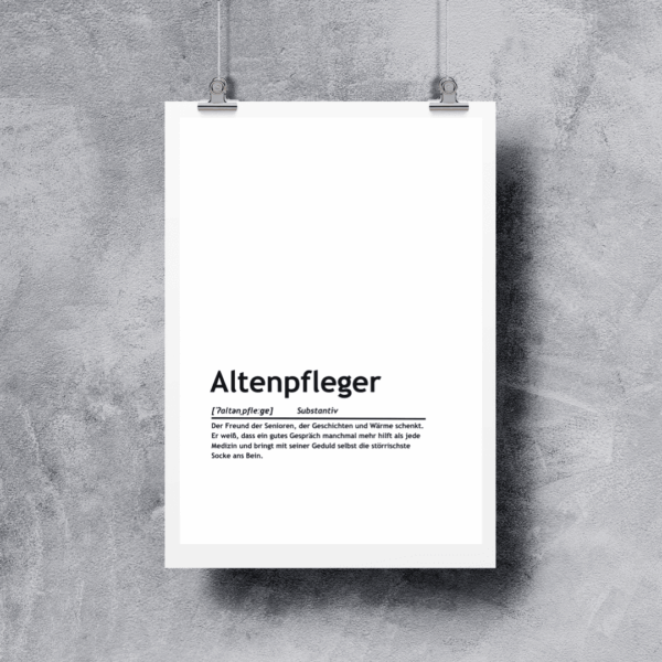 Definition: Altenpfleger (Print-Version)