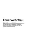 Definition "Feuerwehrfrau" (Print-Version)