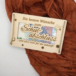 Geschenkkarte "Schulabschluss", 14 x 9 cm, personalisierbar