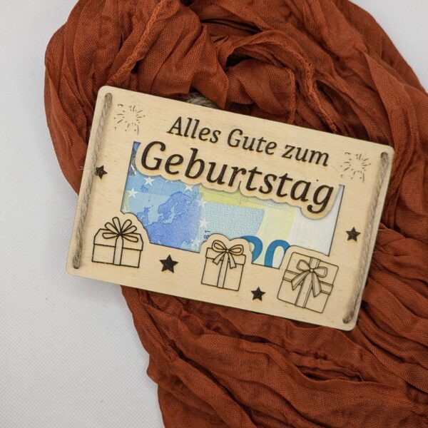 Geschenkkarte "Alles Gute zum Geburtstag", 14 x 9 cm, personalisierbar