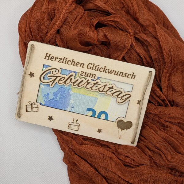 Geschenkkarte "Herzlichen Glückwunsch", 14 x 9 cm, personalisierbar
