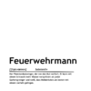 Definition "Feuerwehrmann" (Print-Version)