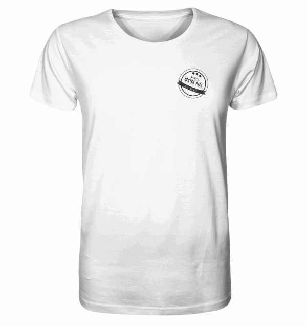 front-organic-shirt-f8f8f8-1116x.png Organic Shirt "Bester Papa der Welt" Motiv schwarz - Organic Shirt