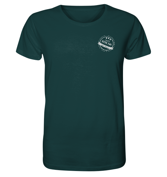 Organic Shirt "Bester Papa der Welt" - Motiv weiß - dunkle Farben