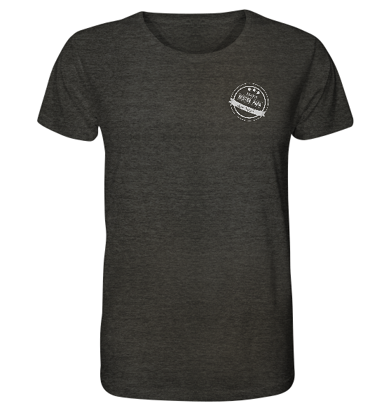 Organic Shirt "Bester Papa der Welt" - Motiv weiß - dunkle Farben